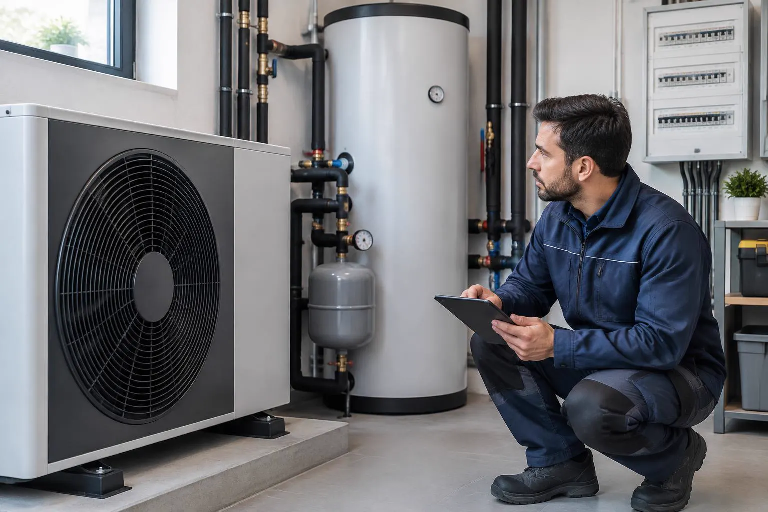 HVAC, plumbing and electrical service